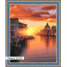 В рамке N182 Закат над Венецией Раскраска картина по номерам на холсте 