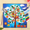 В наборе Совы и яблоки Набор с рамкой для создания картины-витража Color Kit