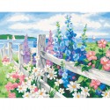 Цветы на морском побережье 91132 Раскраска по номерам Dimensions