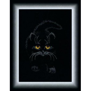 Черный кот Набор для вышивания Чаривна Мить М-142