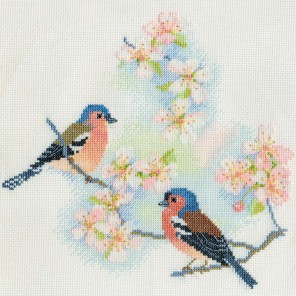  Chaffinches & Blossoms Набор для вышивания Derwentwater Designs BB02