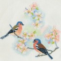 Chaffinches & Blossoms Набор для вышивания Derwentwater Designs