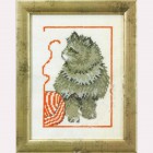  Котенок с клубком Набор для вышивания Permin 92-0144