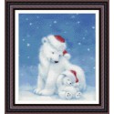 Рождество полярных медведей Набор для вышивания Kustom Krafts