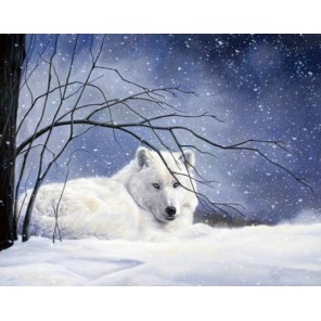  Белый волк Набор для вышивания Kustom Krafts 98667
