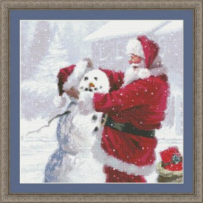 Санта и снеговик Набор для вышивания Kustom Krafts 97697