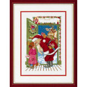 Санта Клаус и девочка Набор для вышивания Eva Rosenstand