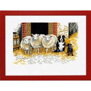  Овцы и собака Набор для вышивания Eva Rosenstand 14-107