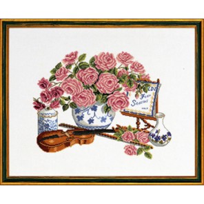  Розы и скрипка Набор для вышивания Eva Rosenstand 14-103