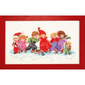  Дети в снегу Набор для вышивания Eva Rosenstand 14-258