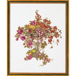  Ваза с цветами и фруктами Набор для вышивания Eva Rosenstand 12-597