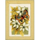  Бабочка на цветах III Набор для вышивания Vervaco PN-0144949