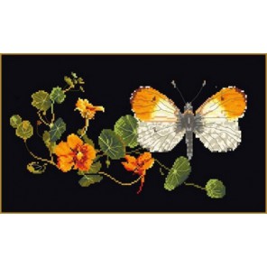  Бабочка-настурция Набор для вышивания Thea Gouverneur 437.05