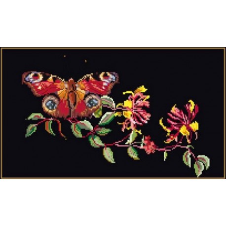  Бабочка-Жимолость Набор для вышивания Thea Gouverneur 439.05