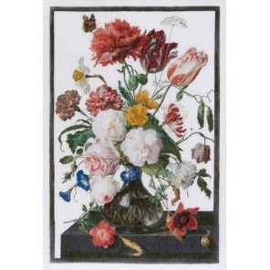  Цветы в стеклянной вазе Набор для вышивания Thea Gouverneur 785A