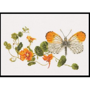  Бабочка-настурция Набор для вышивания Thea Gouverneur 437