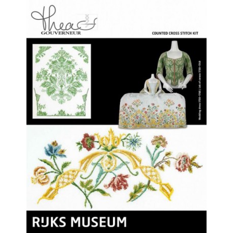  Музей Rijks Платье 1750-1760 / Жакет 1730-1749 Набор для вышивания Thea Gouverneur 780