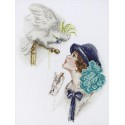 Дама с попугаем по картине Фишера Набор для вышивания Марья Искусница