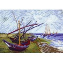 Лодки в Сен-Мари по картине Ван Гога Набор для вышивания Марья Искусница