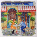 Уличное кафе Набор для вышивания Марья Искусница