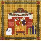 Рождественские носки над камином Набор для вышивания MILL HILL