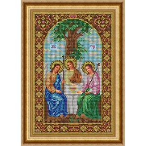 Святая Троица Набор для вышивания бисером Икона GALLA COLLECTION