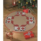 Рождественские гномы Набор для вышивания коврика под ёлку PERMIN