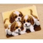 Три щенка Набор для вышивания коврика VERVACO