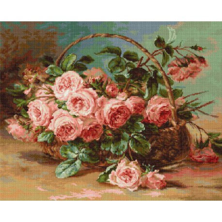 Розы в корзине Набор для вышивания LUCA-S