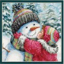 Поцелуй для снеговика 70-08833 Набор для вышивания Dimensions ( Дименшенс )