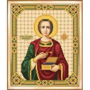 Икона Великомученик и Целитиль Пантелеймон Схема для вышивания бисером Чаривна Мить
