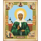 Икона Святая Блаженная Матрона Московская Схема для вышивания бисером Чаривна Мить