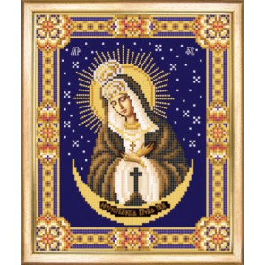 Икона Божья Матерь Остробрамская Схема для вышивания бисером Чаривна Мить