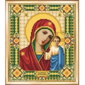 Икона Пресвятая Богородица Казанская Схема для вышивания бисером Чаривна Мить