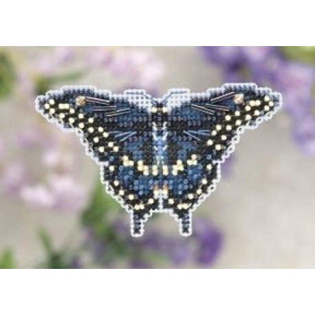 Черная бабочка-парусник Набор для вышивания бисером MILL HILL