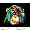 Радужная обезьяна Раскраска (картина) по номерам на холсте Menglei