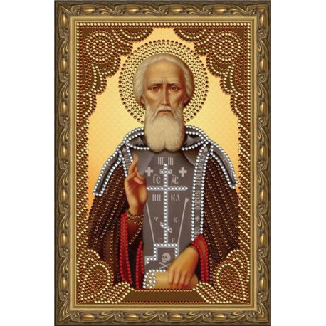Святой преподобный Сергий Радонежский Алмазная мозаика вышивка Painting Diamond