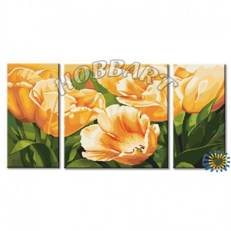  Тюльпаны для тебя Раскраска по номерам на холсте Hobbart PH360120002