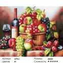 Вино и фрукты Алмазная мозаика на подрамнике