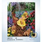 Количество цветов и сложность Девочка в палисаднике Раскраска по номерам на холсте Hobbart HB4050366-LITE