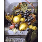 Натюрморт с виноградом Раскраска картина по номерам на холсте