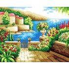 Средиземноморский пейзаж Алмазная вышивка (мозаика) на подрамнике Color Kit CKC033