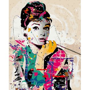  Одри Хепберн Раскраска картина по номерам на холсте GX4598