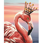  Королевский фламинго Алмазная частичная вышивка (мозаика) Color Kit M001
