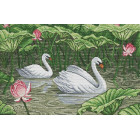  Лебеди на воде Алмазная вышивка мозаика HS-8136