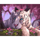  Голубоглазая тигрица Раскраска картина по номерам на холсте ZX 20827