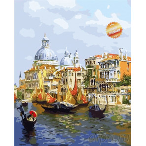 Количество цветов и сложность Лазурь Венеции Раскраска картина по номерам на холсте MG6469