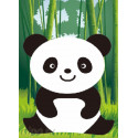 Веселая панда Алмазная частичная мозаика с рамкой