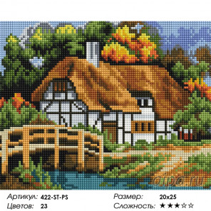 Количество цветов и сложность Село Алмазная вышивка мозаика Белоснежка 422-ST-PS