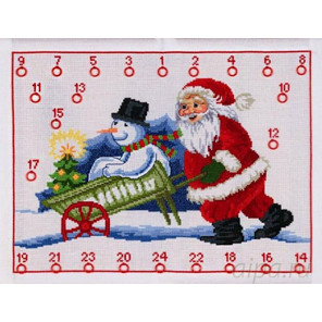 Рождественский календарь Набор для вышивания календаря PERMIN